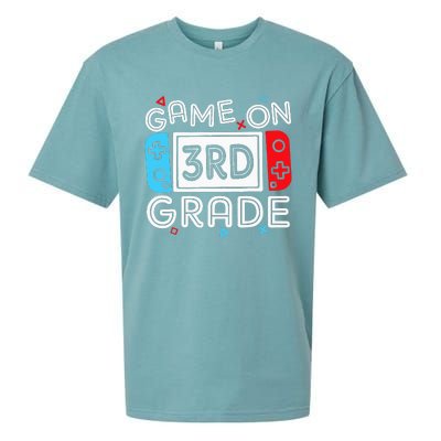 Game On 3rd Grade Third Back To School First Day Kids Sueded Cloud Jersey T-Shirt