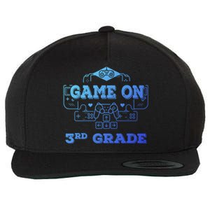 Game On 3Rd Grade Cool Back To School Gamers Gift Wool Snapback Cap