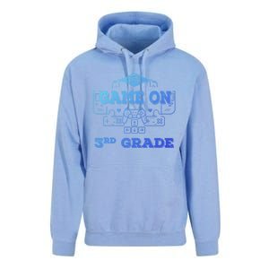 Game On 3Rd Grade Cool Back To School Gamers Gift Unisex Surf Hoodie