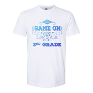 Game On 3Rd Grade Cool Back To School Gamers Gift Softstyle CVC T-Shirt