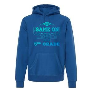 Game On 3Rd Grade Cool Back To School Gamers Gift Premium Hoodie