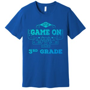 Game On 3Rd Grade Cool Back To School Gamers Gift Premium T-Shirt