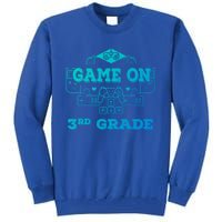 Game On 3Rd Grade Cool Back To School Gamers Gift Tall Sweatshirt