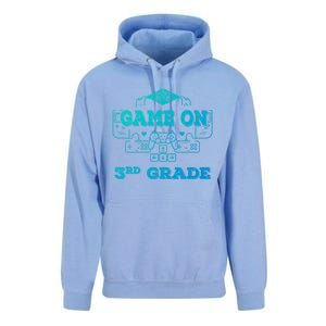 Game On 3Rd Grade Cool Back To School Gamers Gift Unisex Surf Hoodie