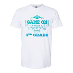 Game On 3Rd Grade Cool Back To School Gamers Gift Softstyle CVC T-Shirt