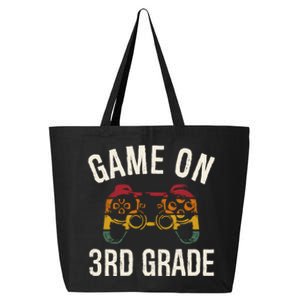 Game On 3Rd Grade Funny Back To School First Day Of Sc Cool Gift 25L Jumbo Tote