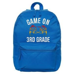 Game On 3Rd Grade Funny Back To School First Day Of Sc Cool Gift 16 in Basic Backpack