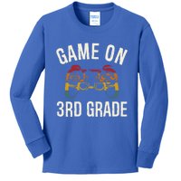 Game On 3Rd Grade Funny Back To School First Day Of Sc Cool Gift Kids Long Sleeve Shirt