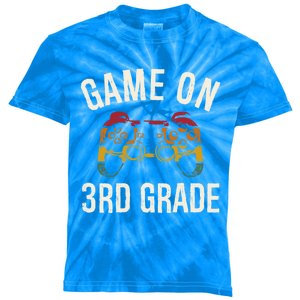 Game On 3Rd Grade Funny Back To School First Day Of Sc Cool Gift Kids Tie-Dye T-Shirt