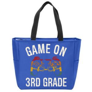 Game On 3Rd Grade Funny Back To School First Day Of Sc Cool Gift Zip Tote Bag