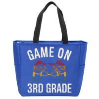 Game On 3Rd Grade Funny Back To School First Day Of Sc Cool Gift Zip Tote Bag