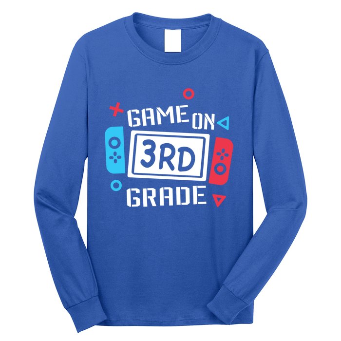 Game On 3Rd Grade Gift Third Grade Back To School Gift Long Sleeve Shirt