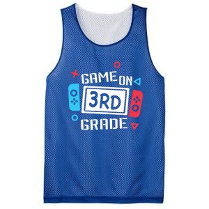 Game On 3Rd Grade Gift Third Grade Back To School Gift Mesh Reversible Basketball Jersey Tank