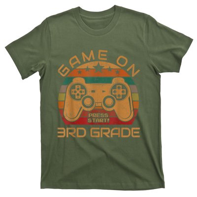 Game On 3rd Grade First Day Gamer Gift Back To School T-Shirt