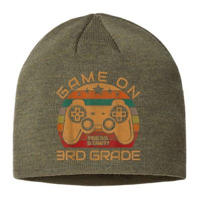 Game On 3rd Grade First Day Gamer Gift Back To School Sustainable Beanie