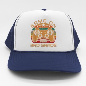 Game On 3rd Grade First Day Gamer Gift Back To School Trucker Hat