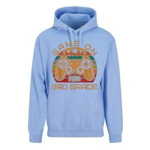 Game On 3rd Grade First Day Gamer Gift Back To School Unisex Surf Hoodie