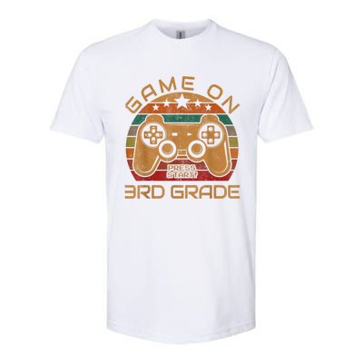 Game On 3rd Grade First Day Gamer Gift Back To School Softstyle CVC T-Shirt