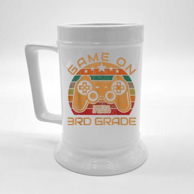 Game On 3rd Grade First Day Gamer Gift Back To School Beer Stein