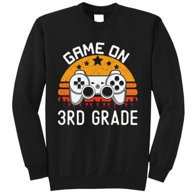 Game On 3rd Grade Back To School Third Grade Gamer Sweatshirt