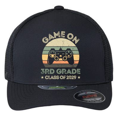 Game On 3Rd Grade Class Of 2029 Back To School Cute Gift Cool Gift Flexfit Unipanel Trucker Cap