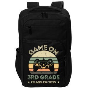 Game On 3Rd Grade Class Of 2029 Back To School Cute Gift Cool Gift Impact Tech Backpack