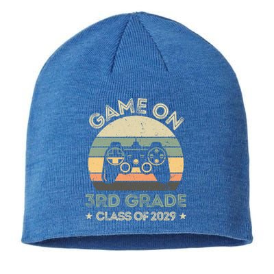 Game On 3Rd Grade Class Of 2029 Back To School Cute Gift Cool Gift Sustainable Beanie