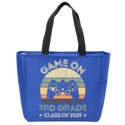 Game On 3Rd Grade Class Of 2029 Back To School Cute Gift Cool Gift Zip Tote Bag