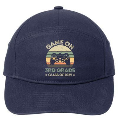 Game On 3Rd Grade Class Of 2029 Back To School Cute Gift Cool Gift 7-Panel Snapback Hat