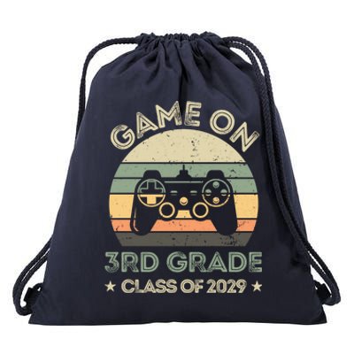 Game On 3Rd Grade Class Of 2029 Back To School Cute Gift Cool Gift Drawstring Bag