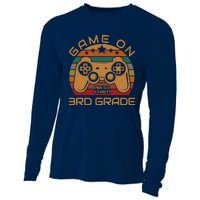 Game On 3rd Grade First Day Gamer Gift Back to School Cooling Performance Long Sleeve Crew