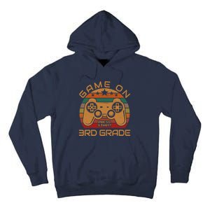 Game On 3rd Grade First Day Gamer Gift Back to School Tall Hoodie