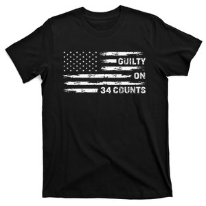 Guilty On 34 Counts Retro American T-Shirt