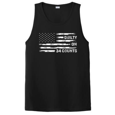 Guilty On 34 Counts Retro American PosiCharge Competitor Tank