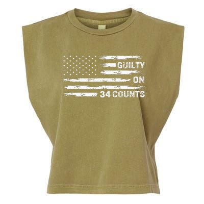 Guilty On 34 Counts Retro American Garment-Dyed Women's Muscle Tee