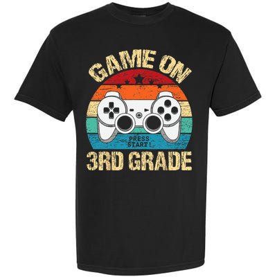 Game On 3rd Grade Back To School 3rd Grade Level Unlocked Garment-Dyed Heavyweight T-Shirt