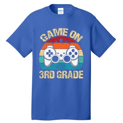 Game On 3rd Grade Back To School 3rd Grade Level Unlocked Tall T-Shirt