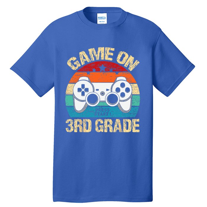 Game On 3rd Grade Back To School 3rd Grade Level Unlocked Tall T-Shirt