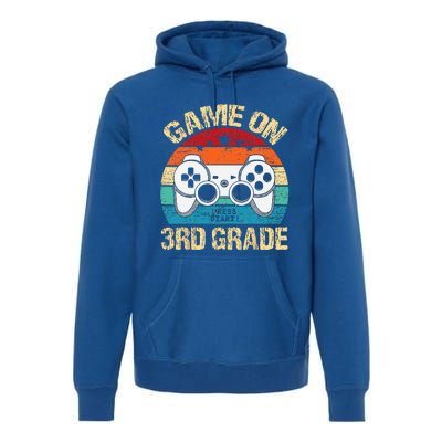 Game On 3rd Grade Back To School 3rd Grade Level Unlocked Premium Hoodie