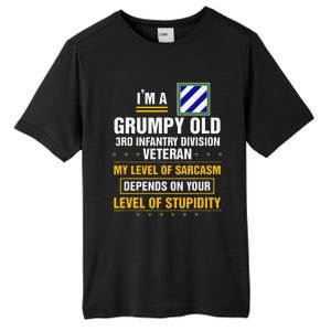 Grumpy Old 3rd Infantry Division Veteran Father Day Tall Fusion ChromaSoft Performance T-Shirt