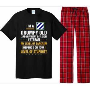 Grumpy Old 3rd Infantry Division Veteran Father Day Pajama Set