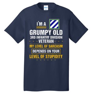 Grumpy Old 3rd Infantry Division Veteran Father Day Tall T-Shirt