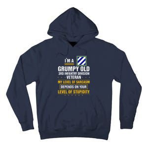 Grumpy Old 3rd Infantry Division Veteran Father Day Tall Hoodie