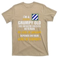 Grumpy Old 3rd Infantry Division Veteran Father Day T-Shirt