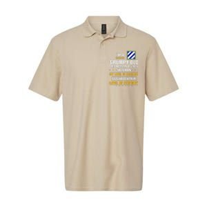 Grumpy Old 3rd Infantry Division Veteran Father Day Softstyle Adult Sport Polo