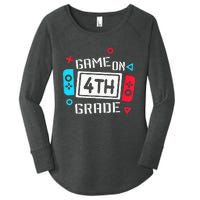 Game On 4th Grade Fourth Grade Back To School Women's Perfect Tri Tunic Long Sleeve Shirt