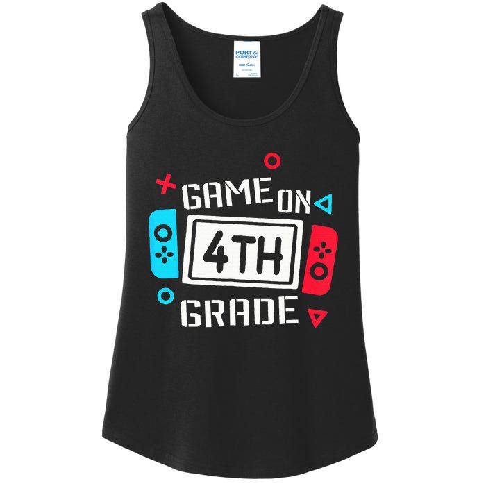 Game On 4th Grade Fourth Grade Back To School Ladies Essential Tank