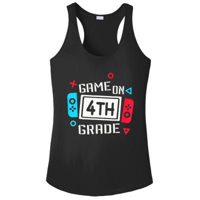 Game On 4th Grade Fourth Grade Back To School Ladies PosiCharge Competitor Racerback Tank