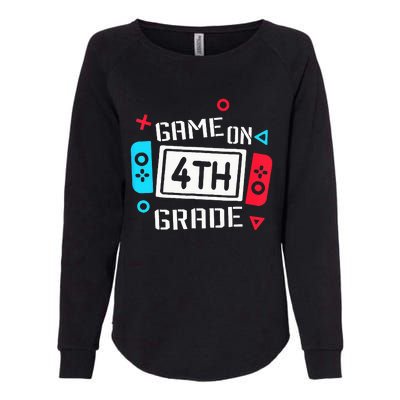 Game On 4th Grade Fourth Grade Back To School Womens California Wash Sweatshirt