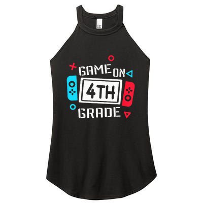 Game On 4th Grade Fourth Grade Back To School Women's Perfect Tri Rocker Tank